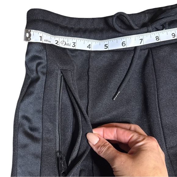 The Kooples Black Joggers With Satin Trim Men’s Size Medium - Picture 8 of 13